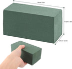 IHDYPPEW 20 PCS Green Floral Foam Blocks, 6"L x 3"W x 2.5"H Floral Foam for Flower Arrangements, Dry and Wet Florist Foam for Flowers, Flower Foam Bricks for Flowers Business, Outdoor, Weddings