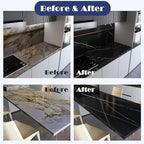 NADAMOO Black Marble Countertop Paint Kit for Kitchen Bathroom, Counter Top Refinishing Kit Cover Up to 35 SQ. FT.