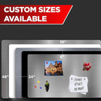 Diamond Life Magnetic Board - Memo & Vision Board for Home, Office, and Classroom - Magnet Board for Kids - Pre-drilled Mounting Screws Included (Black 24"x72")
