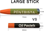 Oil Pastels,24+1 Assorted Colors+1 Sharpener and 1 Pastel Holder, Oil Pastels for Kids Indoor Activities At Home,Non-Toxic Oil Pastel Crayons for Artist Students Smooth Painting and Drawing