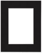 Craig Frames B221 Pre-Cut Mat Board for 12x18 Print, 16x22, Smooth Black