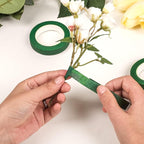 NESCCI Flower Tape,Floral Tape for Bouquets,12 Rolls of 1/2 "Wide Dark Green Flower Tape,Used for Wrapping Bouquet Stems and Flower Crafts,Wedding Bouquet (Dark Green, Size 264 Yards)