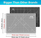 ArtAt Self Healing Cutting Mat: 12″x 18″ Black-Gray Eco-Craft Cutting Mat - 5-Layer Durable Anti-Blade-Wear Material for All Your Crafting Needs