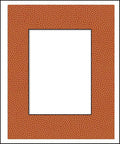 8x10 Mat Bevel Cut for 5.5x8.5 Photos - Acid Free Basketball Texture Precut Matboard With Backing Board and Crystal Clear, Self Seal Photo Mat Bag - For Pictures, Photos, Framing - 4-ply Thickness
