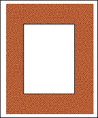 8x10 Mat Bevel Cut for 5x8 Photos - Acid Free Basketball Texture Precut Matboard - For Pictures, Photos, Framing - 4-ply Thickness