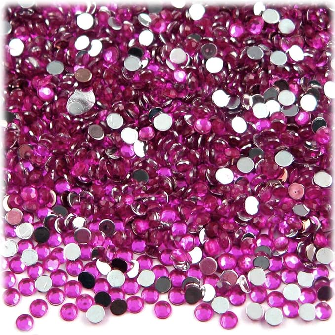 The Crafts Outlet 1,440pc Rhinestones Round 3mm (10ss) Light Green