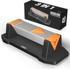 Goodjob Diamond Sharpening Stone 3 Side Grit 400/1000/8000 Premium Industrial Diamond & Ceramic Whetstone Knife Sharpener Suitable for Steel of any Hardness with Angle Guide and Non-Slip Base (GB-3D)