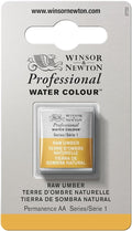 Winsor & Newton Professional Watercolor, Half Pan, Raw Umber