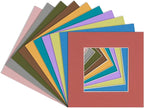 6x8 Mat for 8x10 Frame - Precut Mat Board Acid-Free Mixed Colors 6x8 Photo Matte Made to Fit a 8x10 Picture Frame, Premium Matboard for Family Photos, Show Kits, Art, Picture Framing, Pack of 100 Mats