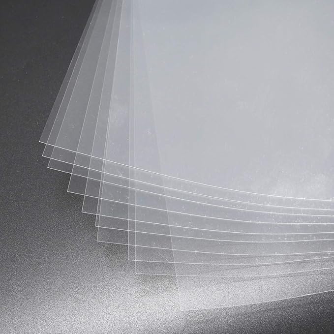 15 Pieces 6 mil Blank Stencil Sheets, 12 x 12 Inch Clear Blank Material Mylar Templates, Square Blank Stencil Template for Vinyl Cutting Machine/Silhouette Stencils Material