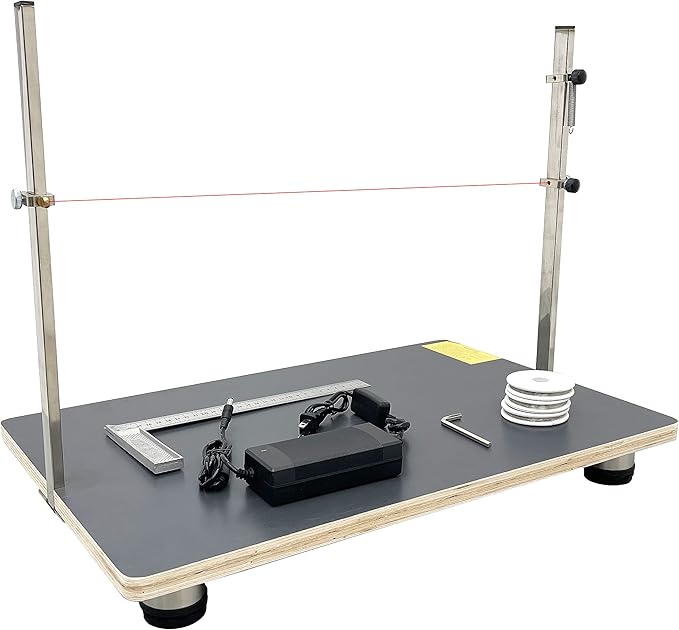 TECHTONGDA Hot Wire Foam Cutter Styrofoam Cutting Machine Thermocut with Temperature Adjuster and Cutting Wire 110V (38 x 58cm/15 x 22.8in, Black)