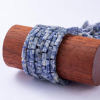 Natural Blue Sodalite Rectangle Tube Beads 4x13mm 38cm/str Loose Semi Gemstone Stone Beads for Making Bracelets Necklace Earrings