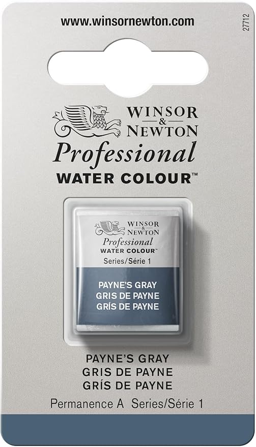 Winsor & Newton Professional Watercolor, Half Pan, Payne's Gray