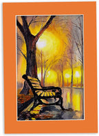 11x14 Mat for 8.5x11 Photo - Precut Orange Picture Matboard for Frames 11 x 14 Inches - Bevel Cut Matte to Display Art 8.5 x 11 Inches - Acid Free Pack of 10 MATS with Backing Boards & Clear Bags