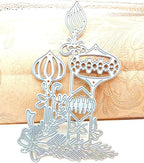 Metal Cutting Dies DIY Merry Christams Embossing Stencil Template Scrapbooking Card Making Mold Photo Album Arts Crafts Tools (Christmas ornament-12.7x8cm)