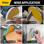 6-Inch 150-Grit Gold PSA Sanding Discs, 50 Pack – Pro-Grade Self-Adhesive Stickyback Sandpaper with Quick-Release Tabs for DA Sander, Medium-Fine Automotive/Wood/Metal Sanding