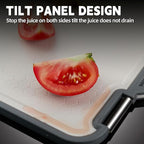 Cutting Board Double Sided,2 Pcs Vegetable Board With Sharpening Stone,Large Size+Small Size,Food Grade Stainless steel and Wheat straw PP Material,Eco-Friendly (11.8x15.6)
