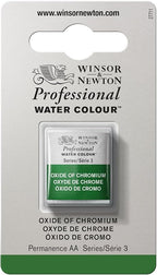Winsor & Newton Professional Water Colour Paint, Half Pan, Oxide of Chromium
