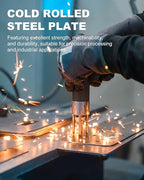 4 Pcs 20 Gauge Steel Sheet Metal 12" x 6" Cold Rolled Steel Plate Sheet Metal Weldable for DIY Projects, Industrial, Professional