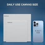 Canvas Panels 6x6 Inch 24-Pack, 10 oz Primed 100% Cotton White Blank Small Canvases for Painting, Square Flat Canvas Board for Oil Acrylics Watercolor & Tempera Paints