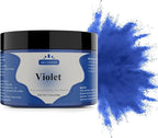 Mica Powder - 100g Mica Powder for Epoxy Resin - Metallic Color Pigment for Resin, Soap, Bath Bombs, Eye Shadow, Nails, DIY Crafting Projects etc. (Violet)