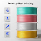 ELEGOO Silk PLA Filament 1.75mm Gold 250g, Shiny 3D Printer Filament Dimensional Accuracy +/- 0.02mm, 250g Spool Fits for Most FDM 3D Printers
