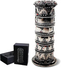 DND Dice Spinner Tower Set - Unique D4 D6 D8 D10 D10% D12 D20 All in One D&D Metal Dice - Cool Role Playing Gifts for Dungeons and Dragons TRPG MTG Games Lover Players (Tower-Bloodstained)