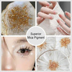 Matio White Glitter Mica Powder, 0.7oz/20g Premium Resin Glitter Powder Natural Epoxy Resin Color Pigment for Candle Making, Bath Bombs, DIY Crafts, Lip Gloss, Hair, Nail Art（Diamond Dazzling）