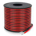 18 Gauge 2 Conductor PVC Tinned Copper Electrical Wires, 32.8FT/10M Red and Black Double Parallel Wire,0.82mm²，for DIY Projects, Home Electrical, Power Wiring,Car Speaker Wires, LED Wires.