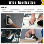 120 Grit Sandpaper Set - Assortment for Wood & Metal - 9" x 11" Sheets, 12 Sheets