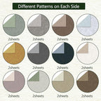 Scrapbook Paper 12x12 Solid Colors, 24 Sheets Earth Tones Crafting Papers, Double-Sided Patterned Decorative Paper Assorted Colors for Origami Classroom Crafting Projects (Earth Tone, 12x12 in)