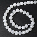 88pcs 4mm Natural White Moonstone Beads AAA Gemstone Round Loose Beads for Jewelry Making DIY Bracelets Necklaces Crystal Energy Healing Stone Beads 15" (4mm, White Moonstone)