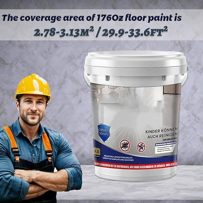Epoxy Floor Paint, Epoxy Colored Sand Floor Paint, High-Gloss Marble Effect Self-Leveling Coating, Waterproof, Non-Slip, Ultra-Durable for Garage, Basement, Wood Floors (Purple,22 lb)