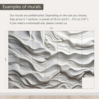 AFZEVEB-3D Stereo Relief Lines Living Room Background Wallpaper Mural 159"x107"(Not Peel and Stick)