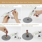 Grey Blue Wax Seal Sticks 20pcs, Glue Gun Sticks for Seal Stamp, Premium Sealing for Envelope Letter Wedding Invitation Craft Adhesive, Great Gift Ideas (Mini Size)