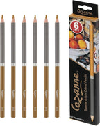 Cezanne Creative Mark Premium Colored Pencils Mars Yellow 6 Pack - Highly-Pigmented Drawing Pencils - Coloring Pencils for Drawing, Blending, Coloring, and More