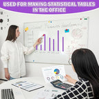 Magnetic Tape Roll Thin Strips, 0.39 Inch x 66 Feet Magnetic Board Dividers Whiteboard Graphic Decorative Tape Marking Line for Classroom Office Art Accessories(Purple)