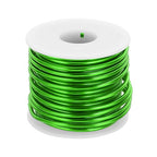 MECCANIXITY 9 Gauge Anodized Aluminum Craft Wire Bendable Bonsai Training Wire 56 Feet 3mm for Sculpting Crafts Wreath Floral Beading Jewelry Making, Green