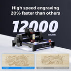LONGER Ray5 mini Laser Engraver, 32-Bit High-Speed 12000mm/min, 0.04mm Compressed Spot, WiFi APP Control, 130×140mm Engraving Area, Eye Protection, for Wood, Acrylic, Paper (3.5W)