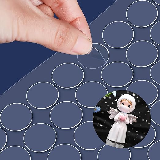 Adhesive Stick dots Two-Sided Sided Mounting Putty Stick Tack for Wall Hanging Crafts Balloons Festival Party Decorations,Clean Removable(0.78"*0.78"-1000)