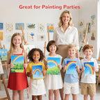 Canvas Boards 24 Pack, 9x12 Inch Painting Canvas Panels, 100% Cotton White Blank Art Supplies for Acrylics Oil Watercolor Tempera Paints