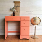 Dixie Belle Paint Company Chalk Finish Furniture Paint - Flamingo (32oz) - Matte Bright Coral Chic Chalk Mineral DIY Furniture Paint