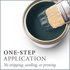 AMY HOWARD AT HOME Chalk-Based One Step Paint for Furniture, Cabinetry, Decor, Finish, and More | No Stripping, Sanding, or Priming | Dark Base | 16 Ounce | Brooks Grey