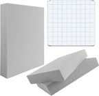 3 Pcs/Set 2Pcs Large Stamping Foam Grey Moldable Foam with 1 Pcs Acrylic Stamp Block Stamps Plastic Pad Cut and Dry Foam Stamping Foam Block for Sculpture, Modeling, DIY Arts and Handicrafts Projects
