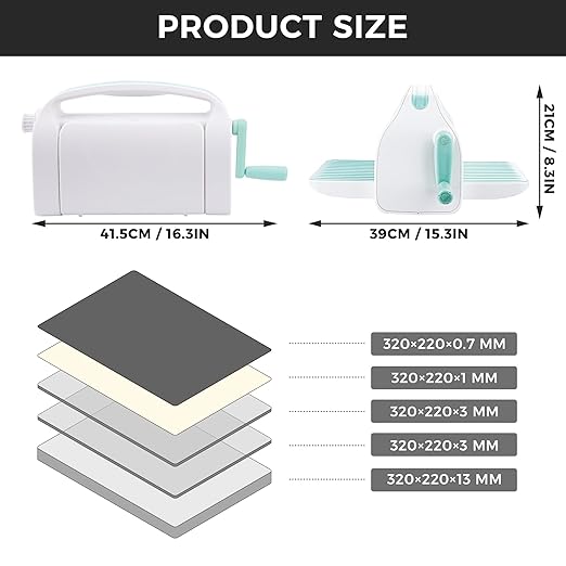Find Scraplooms Adjustable 9 inch Die Cutting Machine Kit,Embossing Machine for Cardmaking,Scrapbooking (9 inch Adjustable)
