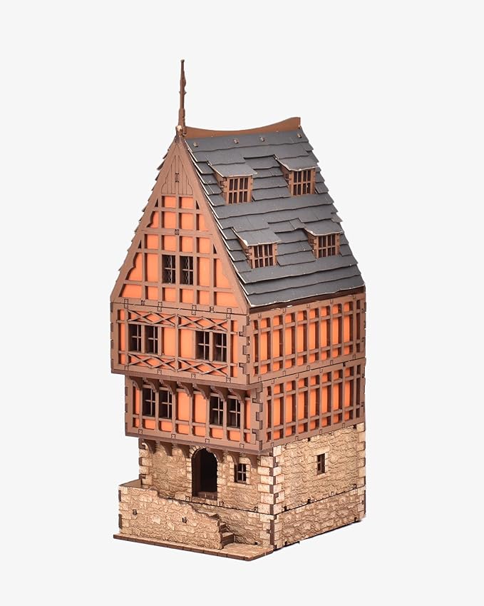 Cooper Rowhouse DIY Wooden Building Kit for Teens and Adults, Suitable for Playing with Family - Realistic