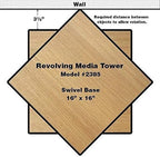 Venture Horizon Revolving Media Tower 600 Walnut