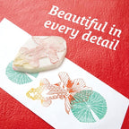 IROMOYO Stamp PAD, Traditional Japanese Ink Colour, Oil-Based Ink pad - OCHER Green