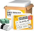 Dry Erase Board, Dry Erase Lap Boards (with 12 Markers & 12 Erasers), Small White Boards Dry Erase, White Board Mini, 9” x 12” Double Sided (12 Pack)