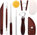 Pottery Tools Kit, Clay Tools Set, Ceramic Tool Kit, Pottery Tools and Supplies with Clay Cutting, Modeling, Trimming Tools for Smoothing, Cleaning, Carving